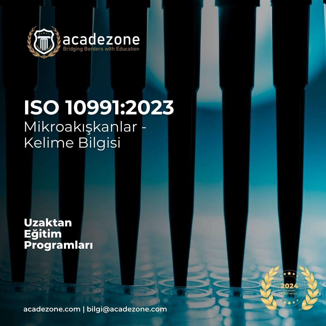 ISO 10991:2023 : Mikroakışkanlar - Kelime Bilgisi